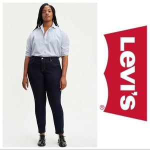 Levi’s 311 Shaping Skinny Dark Blue Sculpt Mid Rise Plus Size Jeans